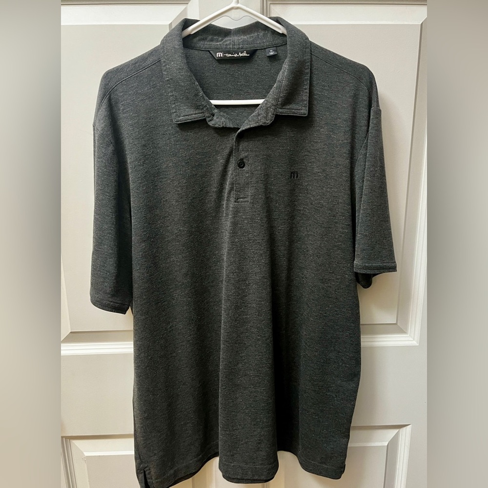 Travis Mathew Men’s XL Charcoal Polo Shirt
